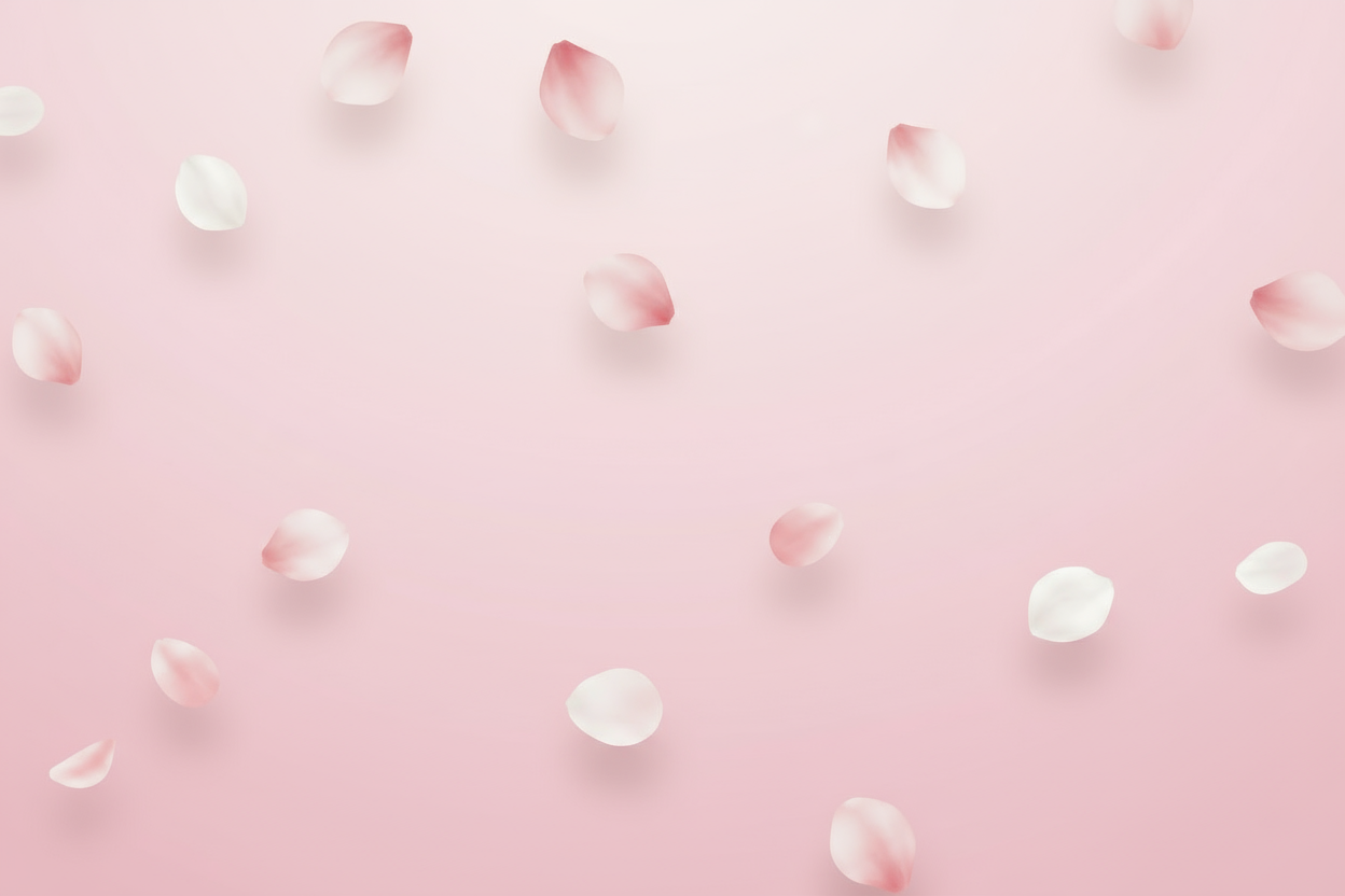 rajoute comme des petales rose clair et blanc qui inspire de la confiance